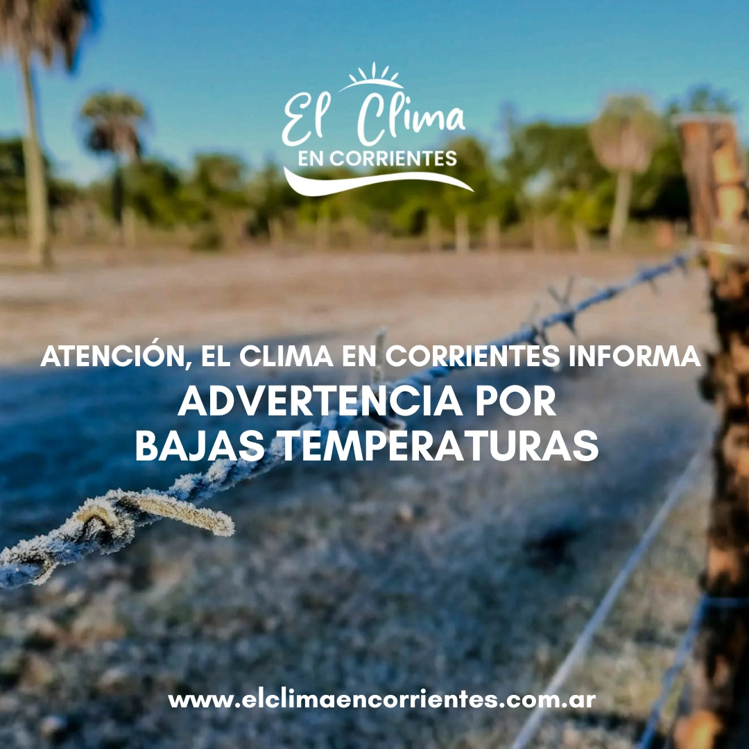 ALERTA POR TEMPERATURAS EXTREMAS BAJAS